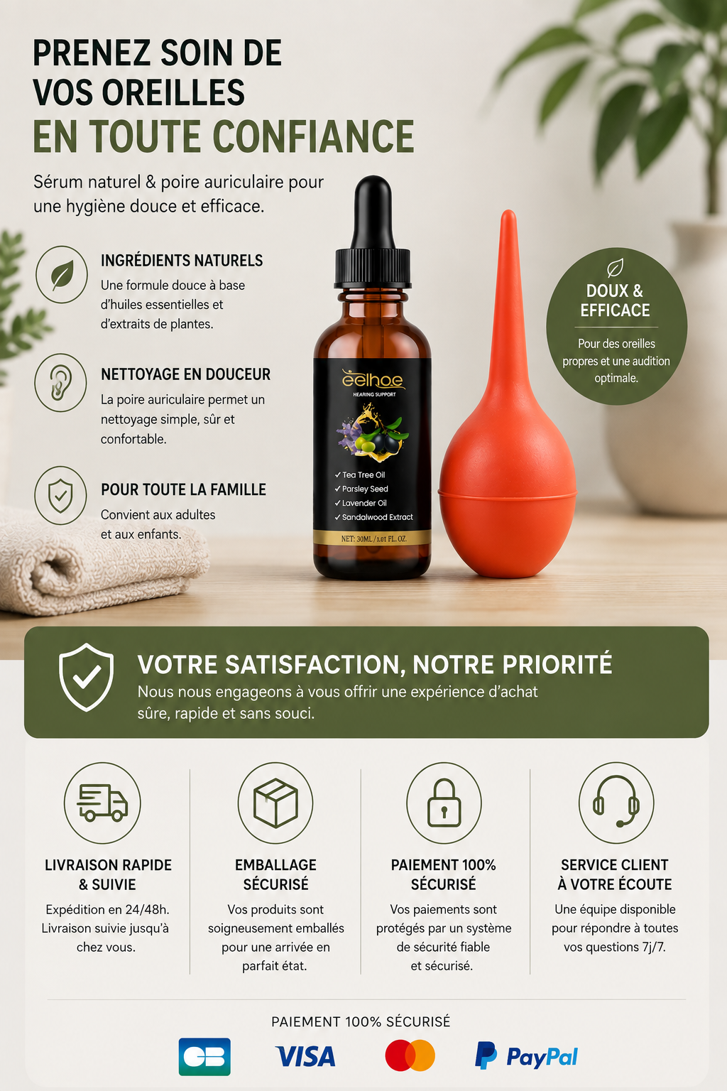 Sérum + Poire auriculaire