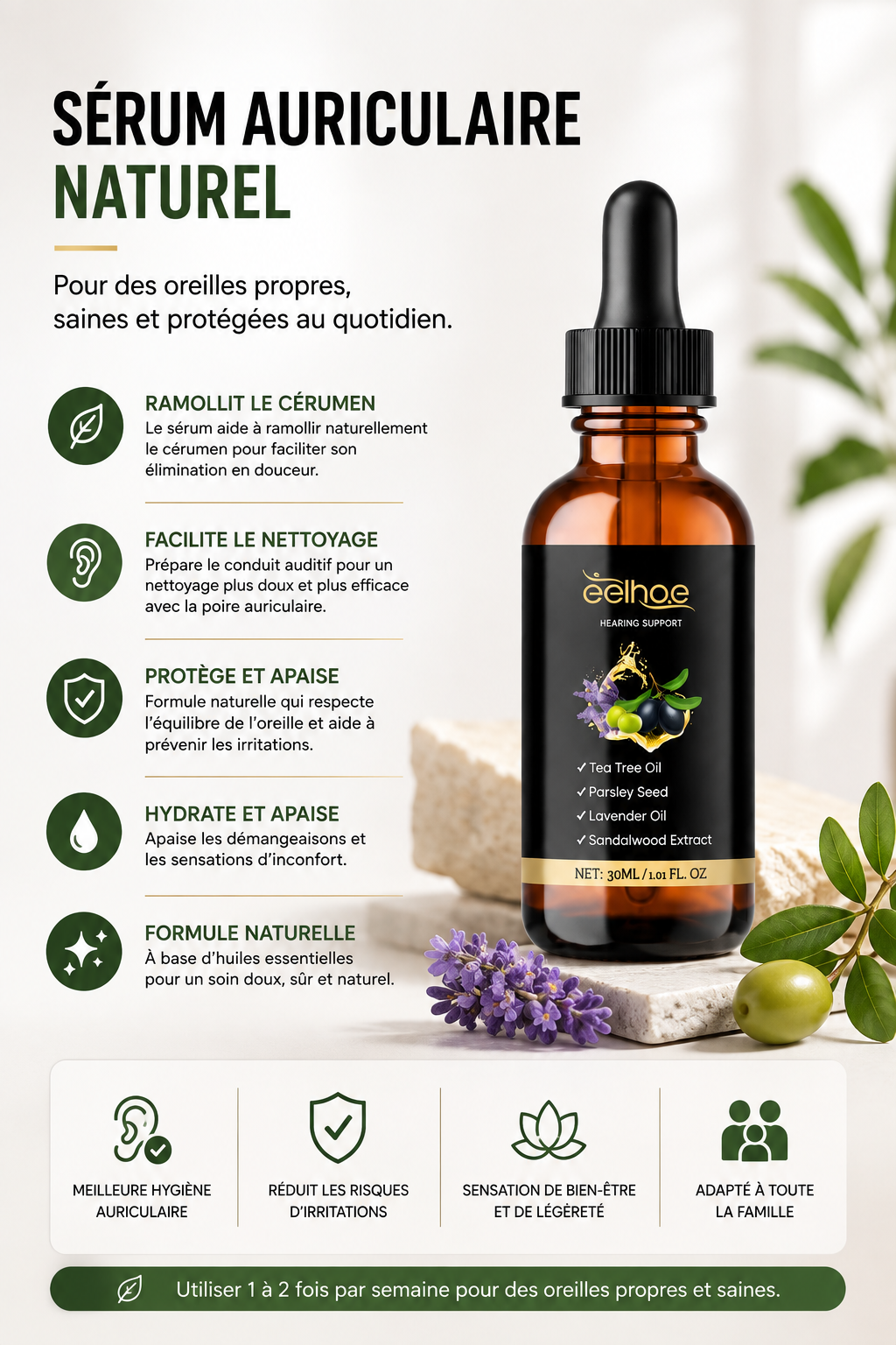 Sérum + Poire auriculaire