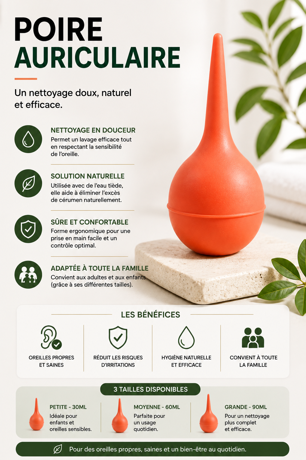 Sérum + Poire auriculaire